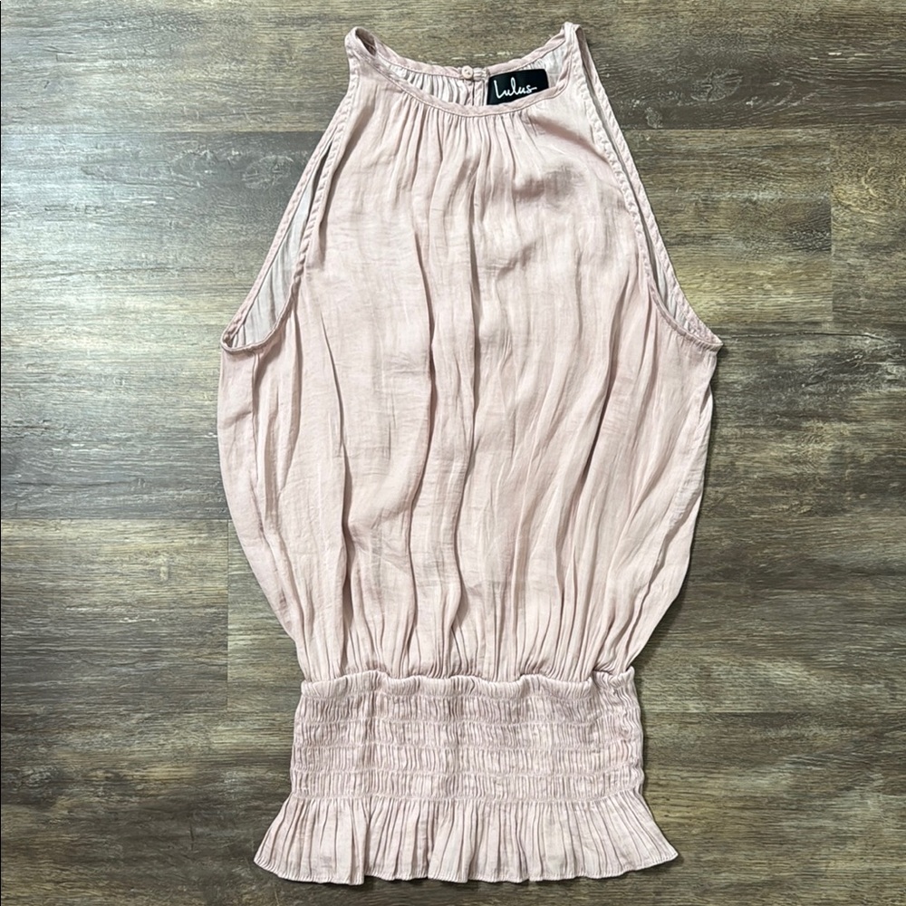 Lulus Light Pink Sleeveless Top